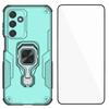 For Samsung Galaxy A16 4G/Galaxy A16 5G Phone Case WANLONFENG PC TPU Back Cover Kickstand with Tempered Glass