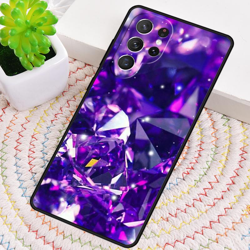 Diamond Crystal Pattern Phone Case for Samsung Galaxy Note 10 Pro S26 Ultra S23 S24 FE S25 S21 S22 PLUS Shockproof Cove