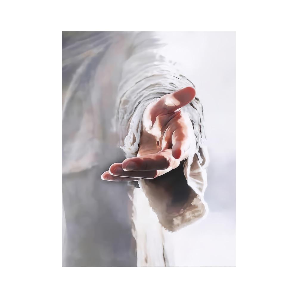 Jesus Christian Hand of God Canvas Painting Religious Posters and Prints Wall Art Lamb of God Pictures Room Home Decor 20x30cm