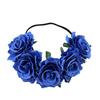 Halloween Rose Hair Band Hair Hoop Cosplay Costume Party Flannel Flowers Crown Headband Festival Hair Garland Wedding