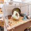 Windproof Hamster Nest Hamster House Winter Plushy Nest Small Animal Bed Plush Sleeping Bag Pear Shape Hamster Hammock Soft Bed