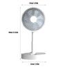 3600mAh/1800mAh Desktop Table Fan 4 Speed Adjustable Mini USB Fan USB Desk Fan  Outdoor Camping