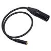 3.5mm Female to XLR Male Cable Prevent Interference Noiseless 3pin Stereo XLR Adapter Cord for