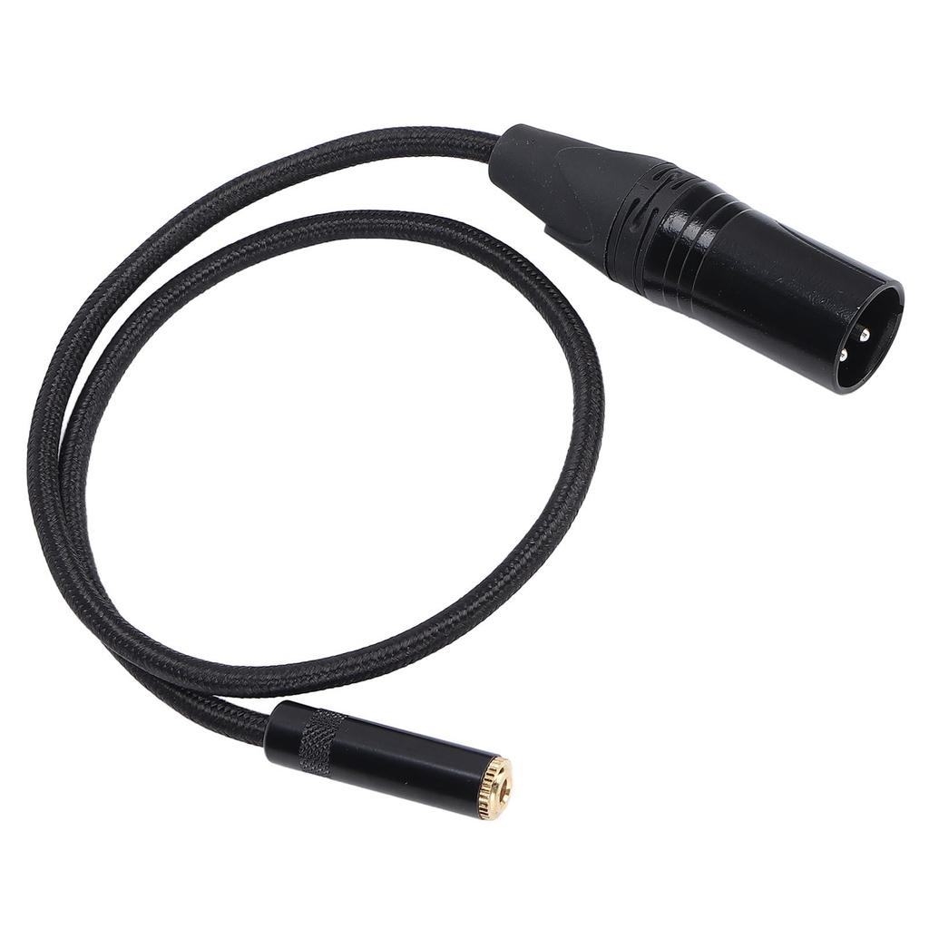 3.5mm Female to XLR Male Cable Prevent Interference Noiseless 3pin Stereo XLR Adapter Cord for