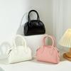 Korean INS New High-End Niche Design Boston Bag for Women Simple Versatile Handbag Crossbody Small Square Bag
