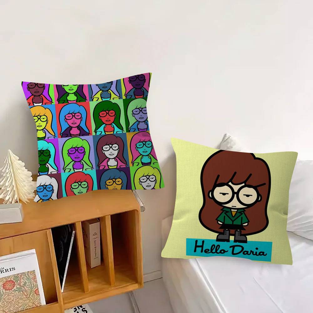 Cartoon Daria Sitcom   Pillow Cover Design Cushion Cover Decor Holiday Decorati