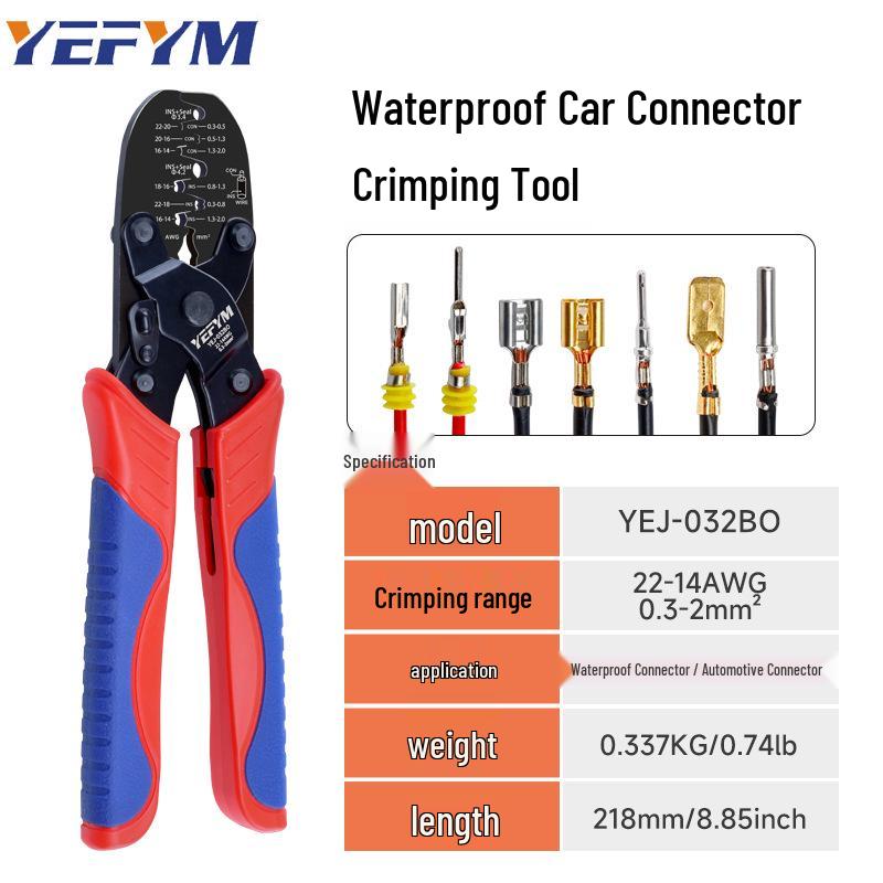 YEJ-032BO Crimping Tool for Molex, AMP, Tyco Waterproof Terminal Connectors