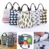 Cartoon Pattern Bento Bag Cooler Bag  Picnic Pouch Lunch Container Bag Pencil Box Purse