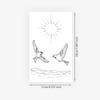 Herbal Swallow Line Tattoo Sticker Long-Lasting Waterproof Male And Female Personality Niche Semi-Permanent Tattoo Sticker