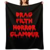 Drag Filth Horror Glamour Throw Blanket Baby Thins Soft Beds Cute Plaid Blankets