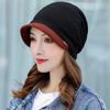 Pullover hat women's fashion casual bag head hat scarf dual-purpose versatile hat ponytail
