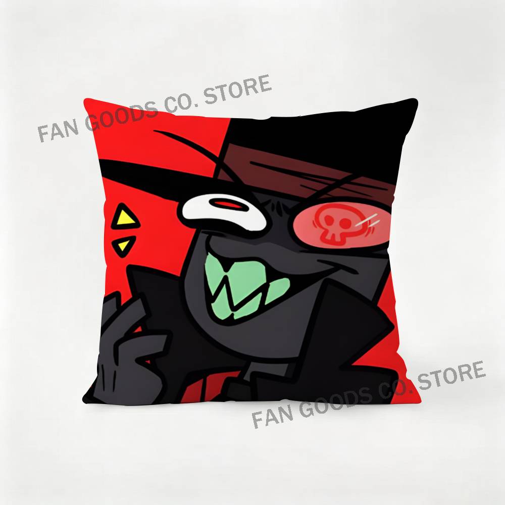 Black Flug Slys Hat Villainous Laser Pillow Case Ultra Soft Skin Friendly Fabric Cloud Like Comfort Concealed Zipper