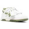Off-White Out Of Office Leather Sneakers 'White Olive Green' Men's OMIA189F23LEA0020153