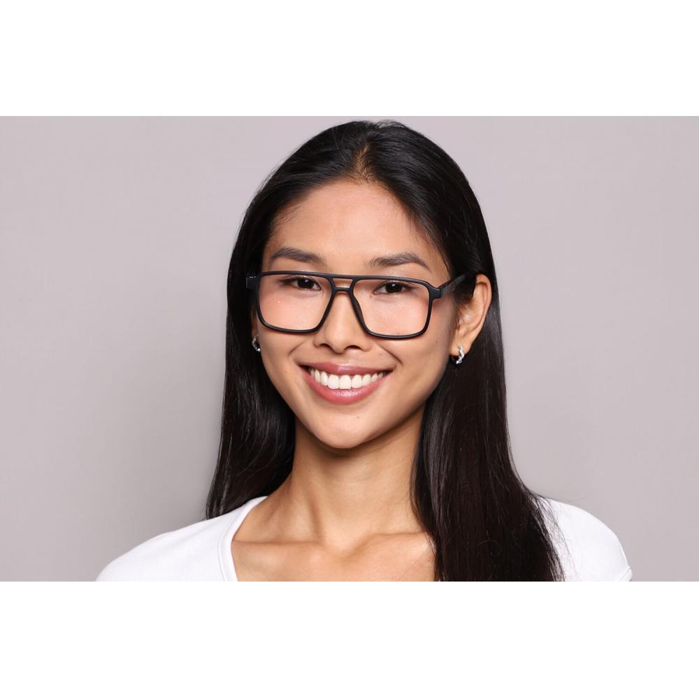 Full Rim Pilot Matte Black Smartbuy Collection Hikaru Gz0120 C2 Fashion Unisex Eyeglasses