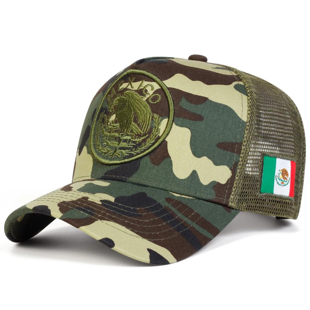 Net Baseball Stitching Embroidered Flag Mexican Neutral Gender Women Men For Caps Spring Summer Outdoor Adjustable Casual Hats Dad Hat Sunscreen