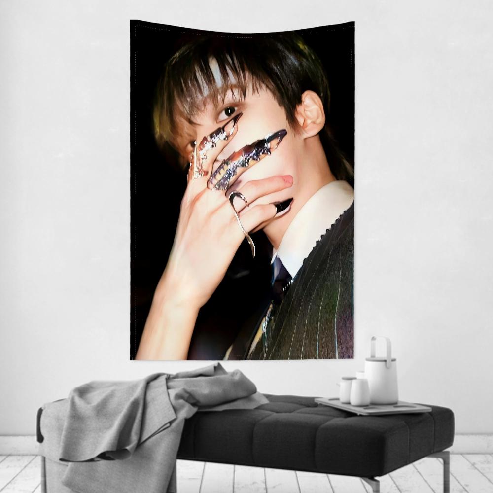 Yunho Boy Band AAteez Tapestry Room Decor Wall Cloth Party Hanging Background Room Decor Baby Room
