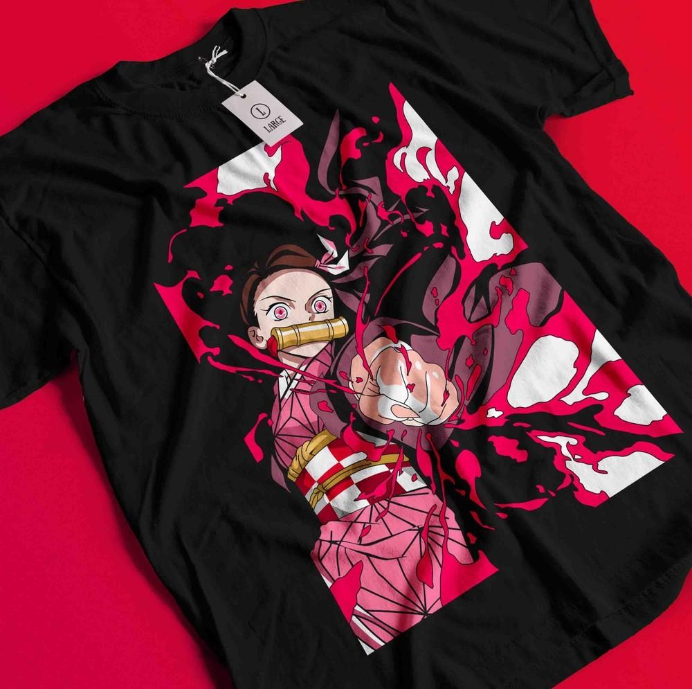 

Demon Slayer Shirt Nezuko T-Shirt Tanjiro Tshirt Muzan Doma Tee Inosuke Zenitsu BB964 S
