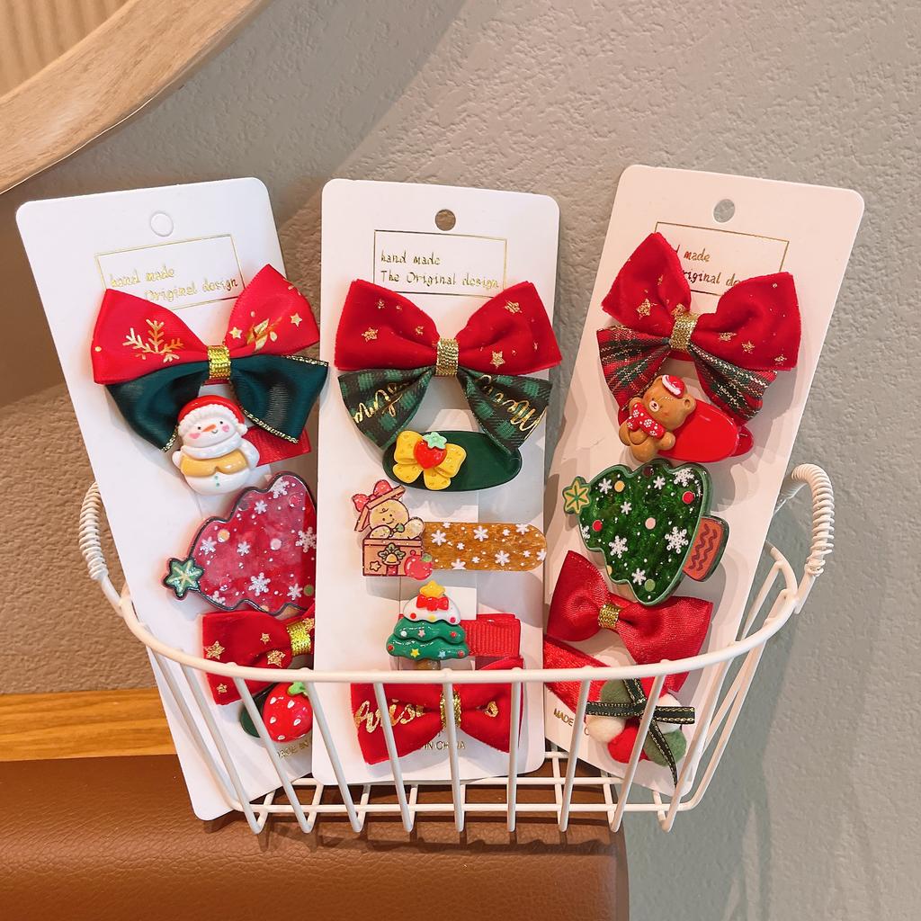 Christmas Hair Clip Children's Christmas Gift Cute and Exquisite Christmas Hair Accessory Set
