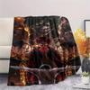 1PC Attack On Titan Print Flannel Blanket, High Quality All Seasons, Home Decor, Warmth and Comfort, Perfect for Christmas Gifts