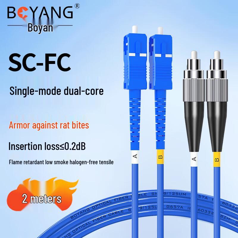 Boyang Telecom-Grade Single-Mode Fiber Optic Patch Cable