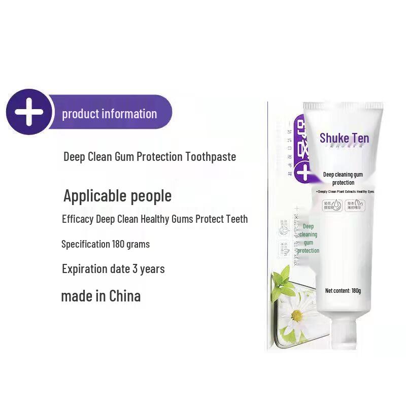 Shuke Deep Clean Herbal Mint Toothpaste, 180g