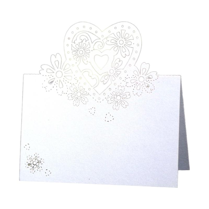 50Pcs Heart Shape Table Number Cards Wedding Table Number Card For Table Setting Wine Glass Christmas Wedding Decoration
