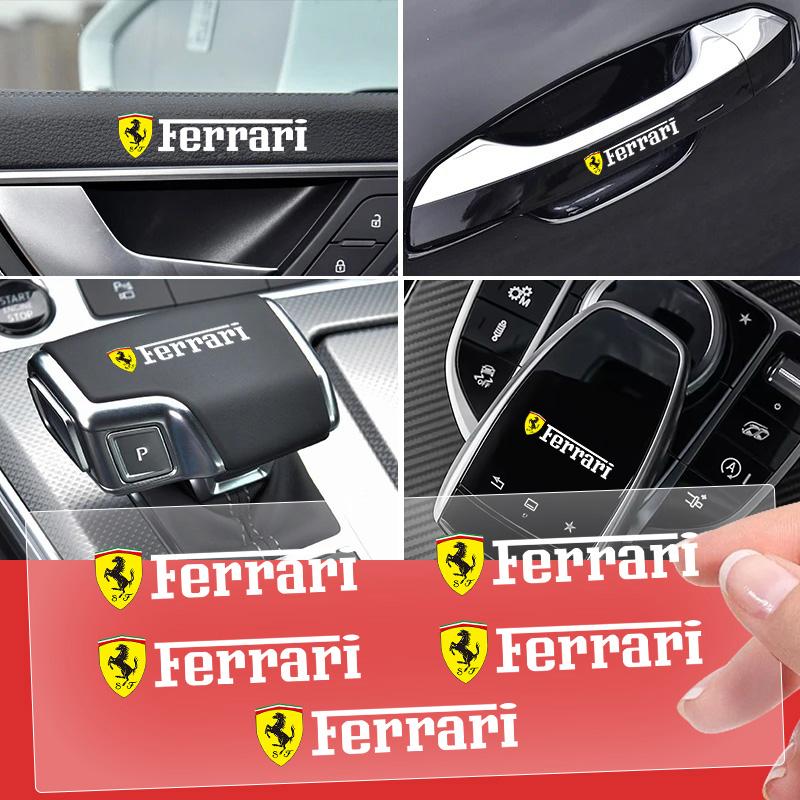 3D Metall Auto Embleme Aufkleber Kreatives Logo Abzeichen Wasserdicht Dekorativer Aufkleber Für Ferrari Roma 488 Portofino F8 Roma Spider SF90