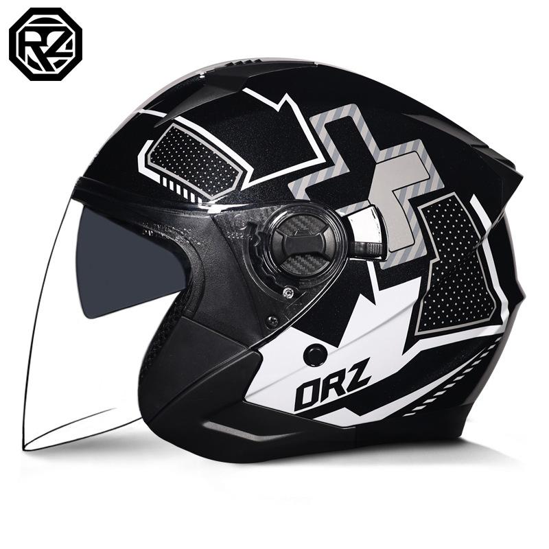 Electric bike helmets for men and women, summer retro half helmets, all-season breathable and lightweight helmets for riding