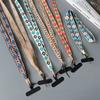 Retro Rhombus Neck Strap Rope Mobile Phone Crossbody Lanyard Strap Anti-drop Mobile Phone Rope Clip Mobile Phone Shell Rope