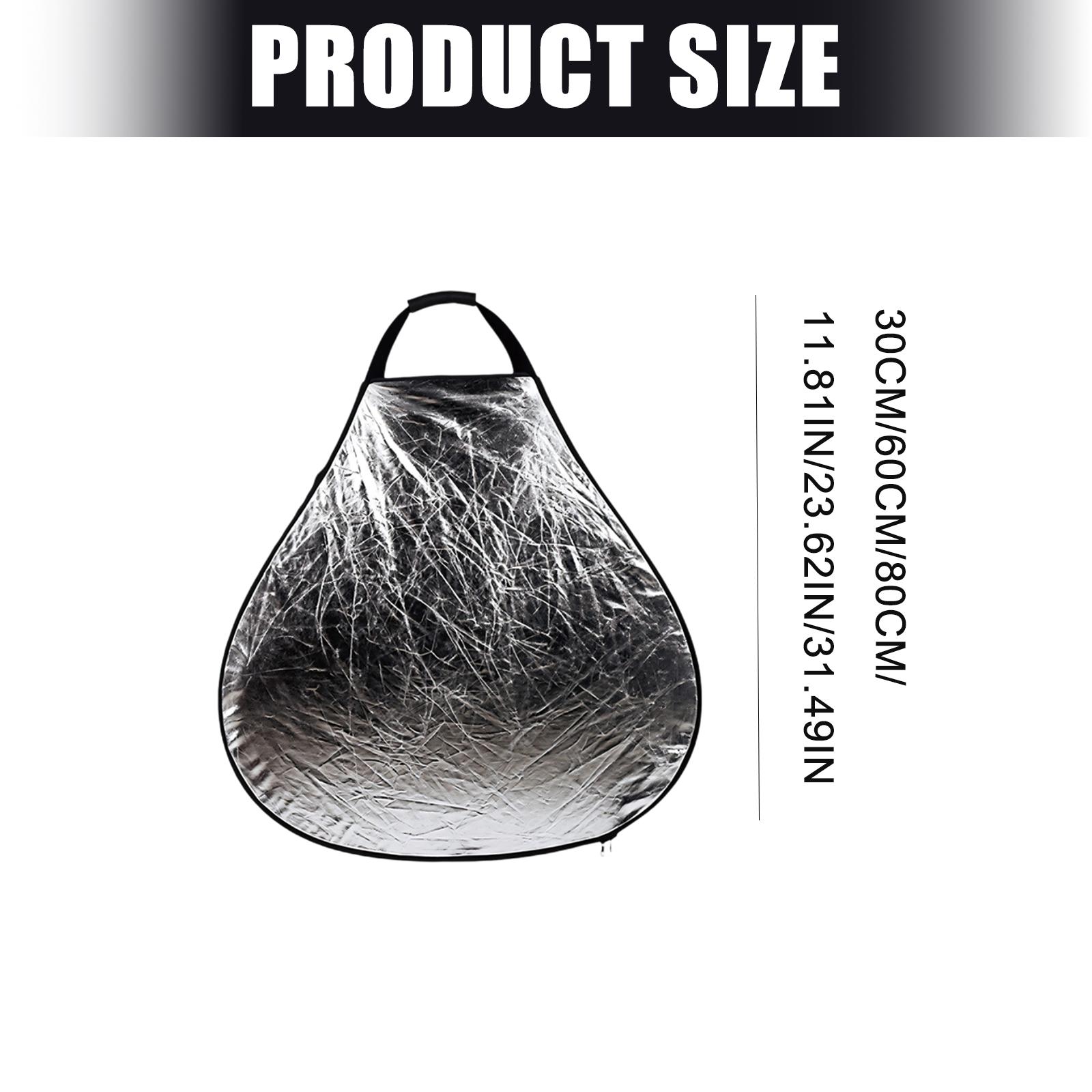 30cm/60cm/80cm Portable Handheld Triangle Foldable Reflector Photo Studio Reflector Board For Photography Accessories 30cm