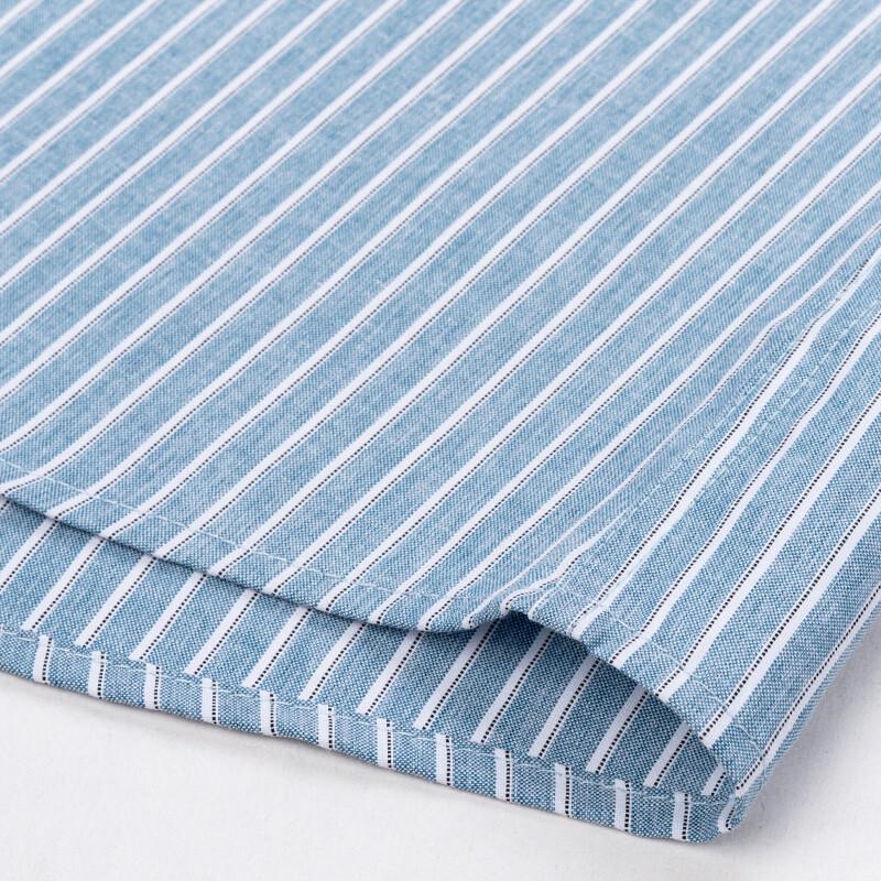 FIRS Men's Short Sleeve Striped Business Casual Shirt