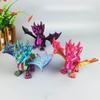 12cm 3D Printing Flying Winged Dragon Toy Wing Joints Movable Simulation Dinosaur Animal Figure DIY Ornament Children Gift