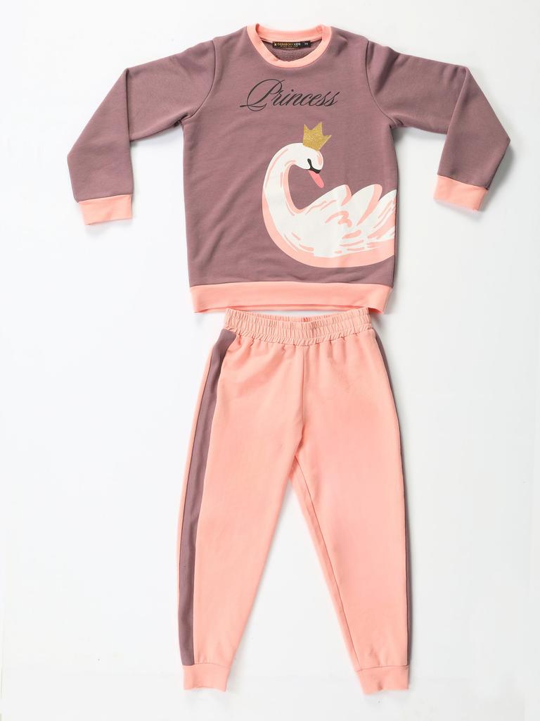 Swan Princess Lilac-Pink Tracksuit