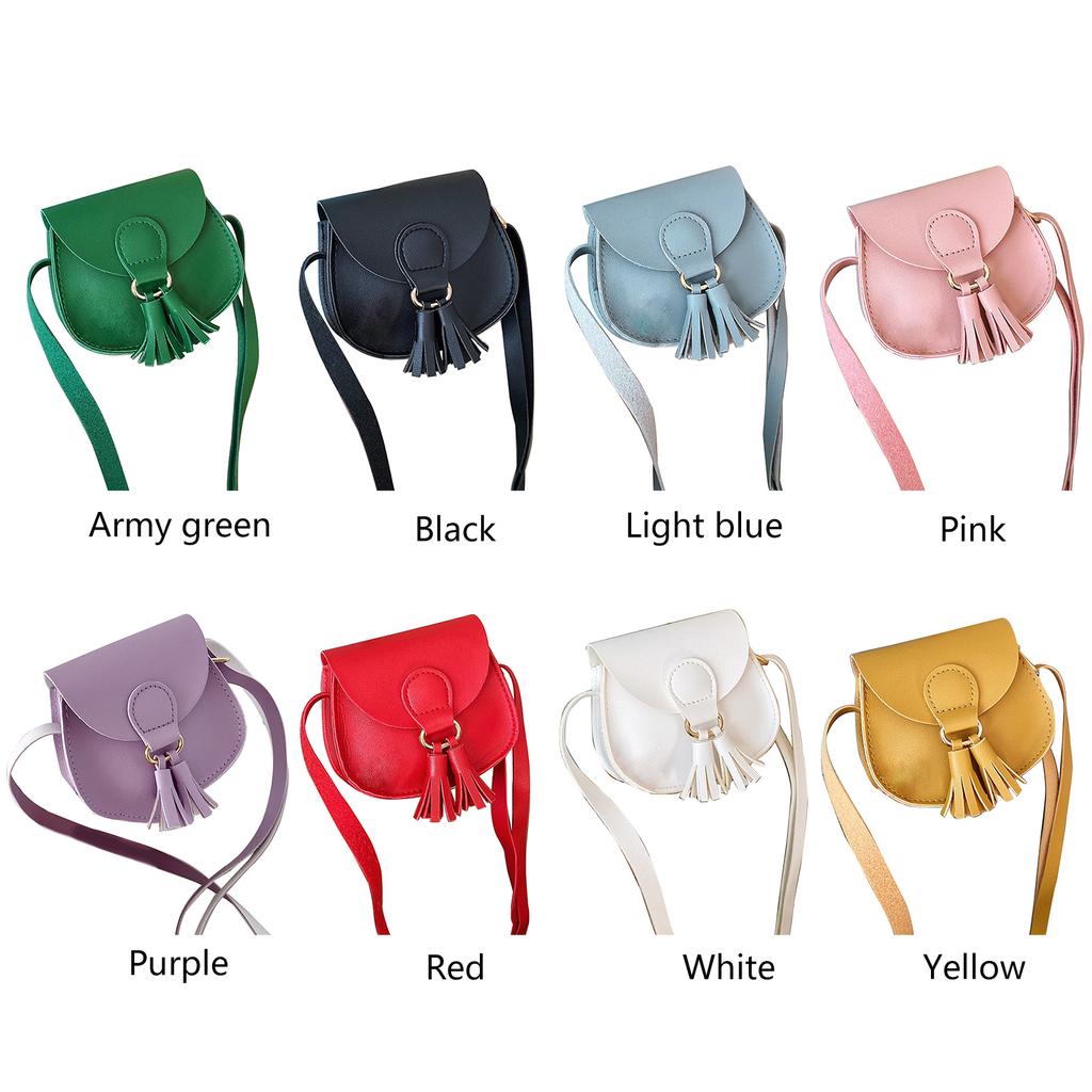 Cute PU Leather Shoulder Bag Crossbody Bags for Girls Children Small Coin Purses Multi-function Purse