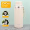 Large-Capacity Thermos Cup 316 Stainless Steel Tea Cup Outdoor Portable Water Cup 1 Liter Travel Sports Water Bottle 1500