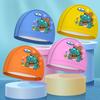 New Cartoon Swimming Caps for Boys Girls PU Waterproof Comfortable Kids Swim Caps Ear Protection Printed Children Swimming Caps