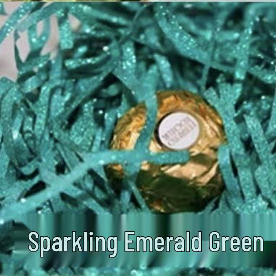 Raffia Papier Schnitzel Geschenkbox Füllmaterial - Glitzer Dekorative Konfetti für Partygeschenke