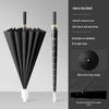 24-Rib Automatic Long Handle Umbrella for Women & Men - Large Sun & Rain Protection, Customizable Advertising Straight Handle