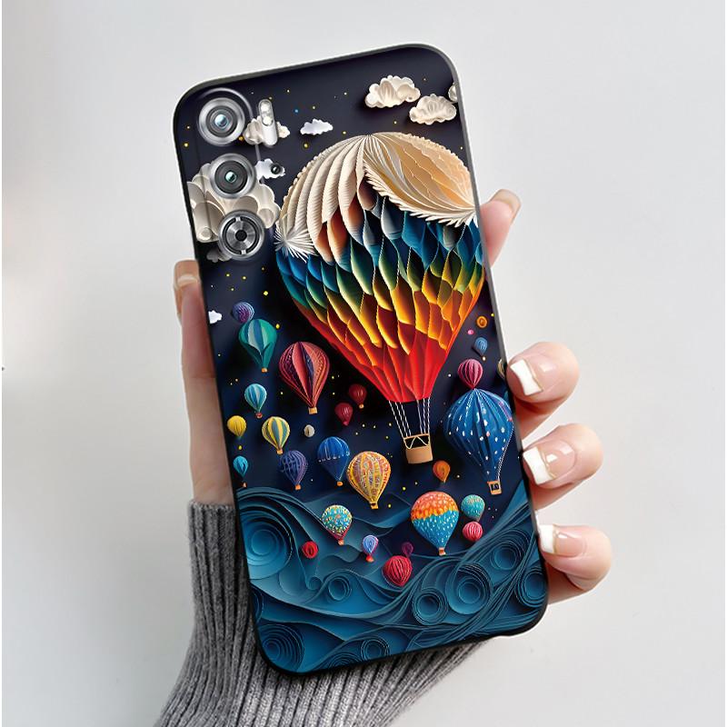 Phone Casing For ZTE Nubia Red Magic 9 9s Pro Plus Case Aesthetic Fashion Cute Cat Black Soft Silicone Shockproof Cover Bumper