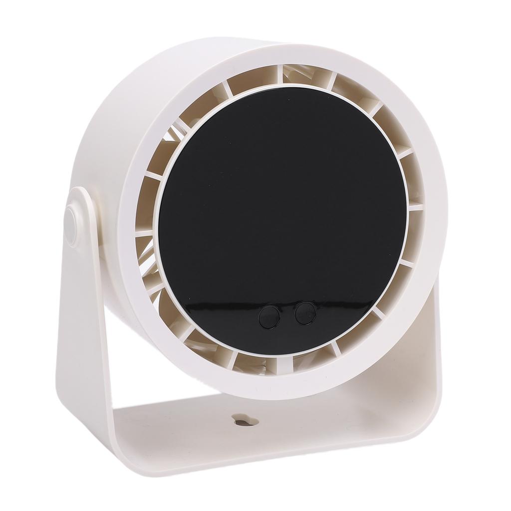 Small Desk Fan Flip Quiet Table Fan with 100 Speeds LED Digital Display Rechargeable Battery