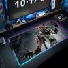 Spiel Warframe Mauspads RGB Gaming-Mauspad Großes LED-Pad PC-Schreibtischmatte Leuchtendes Mauspads Große Tastaturmatten Tischteppich Mit