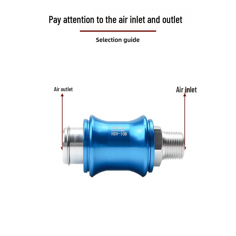 Pneumatic Slide Valve HSV08: Hand-Operated Push-Pull Exhaust Valve (Sizes: 06/08/10/15)