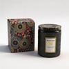 Luxury Embossed Glass Scented Candle Set for Home & Bedroom - Medium Size, Smokeless Soy Wax