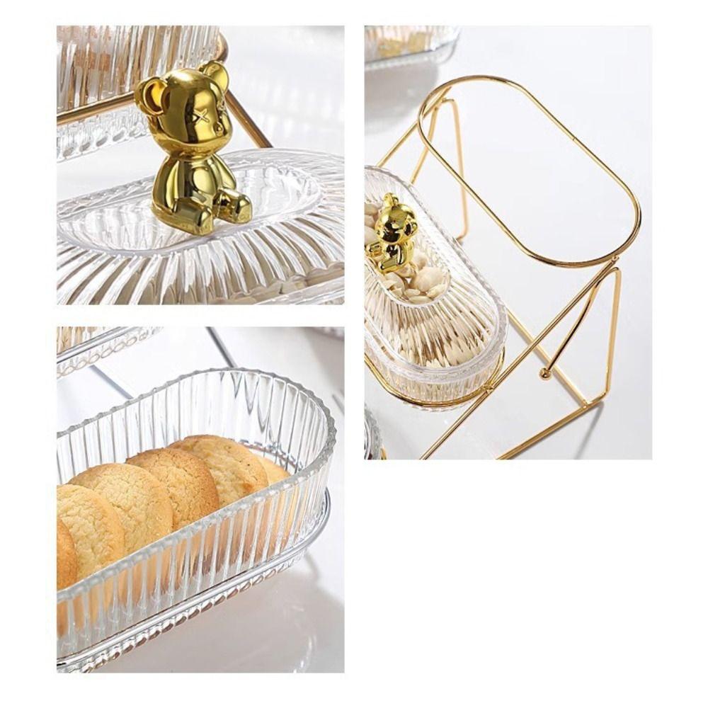 With Lid Fruit Tray Exquisite Storage Can Miscellaneous Organizer Snack Storage Box Dried Fruit