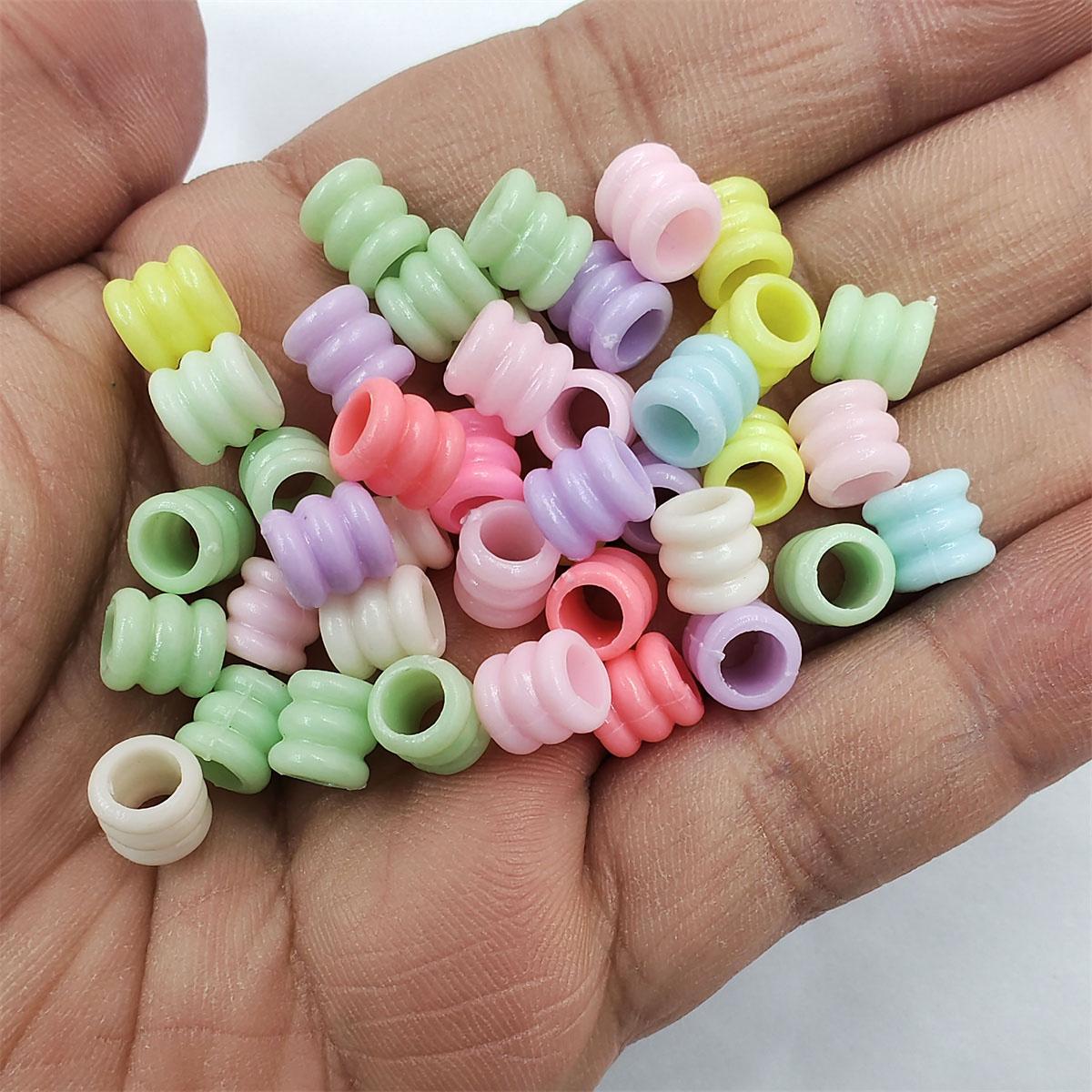 

200 шт., фурнитура для ювелирных изделий, ожерелье, браслет, изготовление цветочных геометрических бусин с отверстием, аксессуары для самостоятельного изготовления, смешанные яркие цвета, свободные бусины для изготовления 5