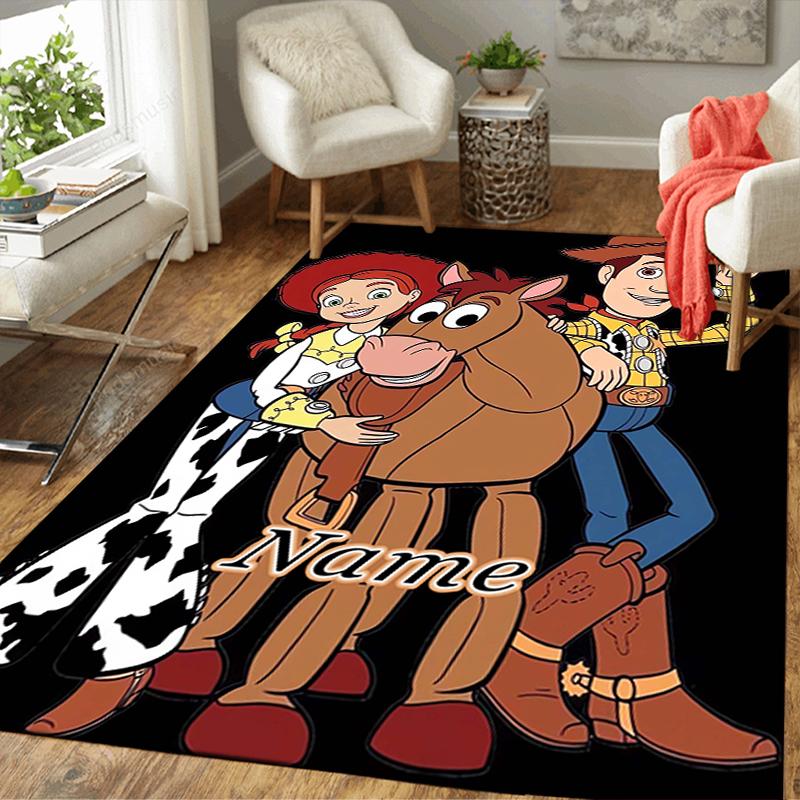Custom 1Pc Cowboy Cowgirl Adventure Rug Office Carpet Indoor Outdoor Entrance Doormat Nonslip Soft And Comfortable Living Room D916317