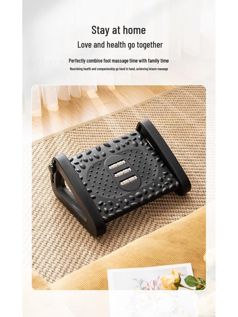 Office Footrest: Ergonomic Lumbar Support, Massage Footstool for Pregnant Women & Car Use