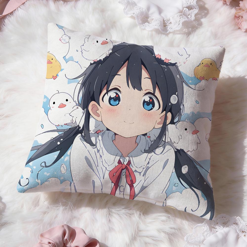 anime cute t-Tamako Market Cushion Cover Premium Comfort Reversible Pillow Cove -Two in One Design for Any Room & Car Interior