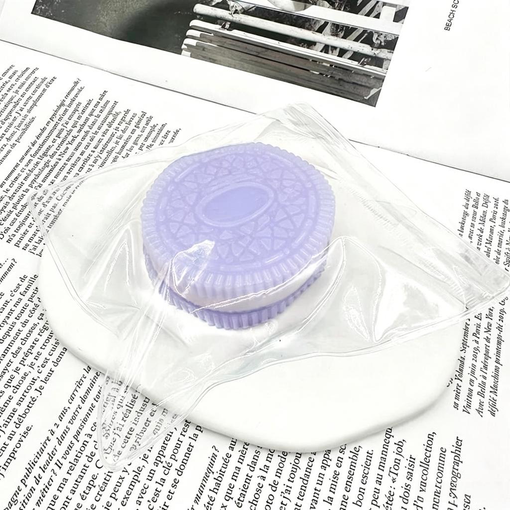 Squishy Stress Relief Toy Hamburger Pinching Cookies Decompression Venting Toy Anxiety Relaxation Office Desktop Accessory
