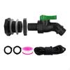 Rain Barrel Faucet Set Valve 3/4inch Sturdy Connector Garden Diverter Kit Water